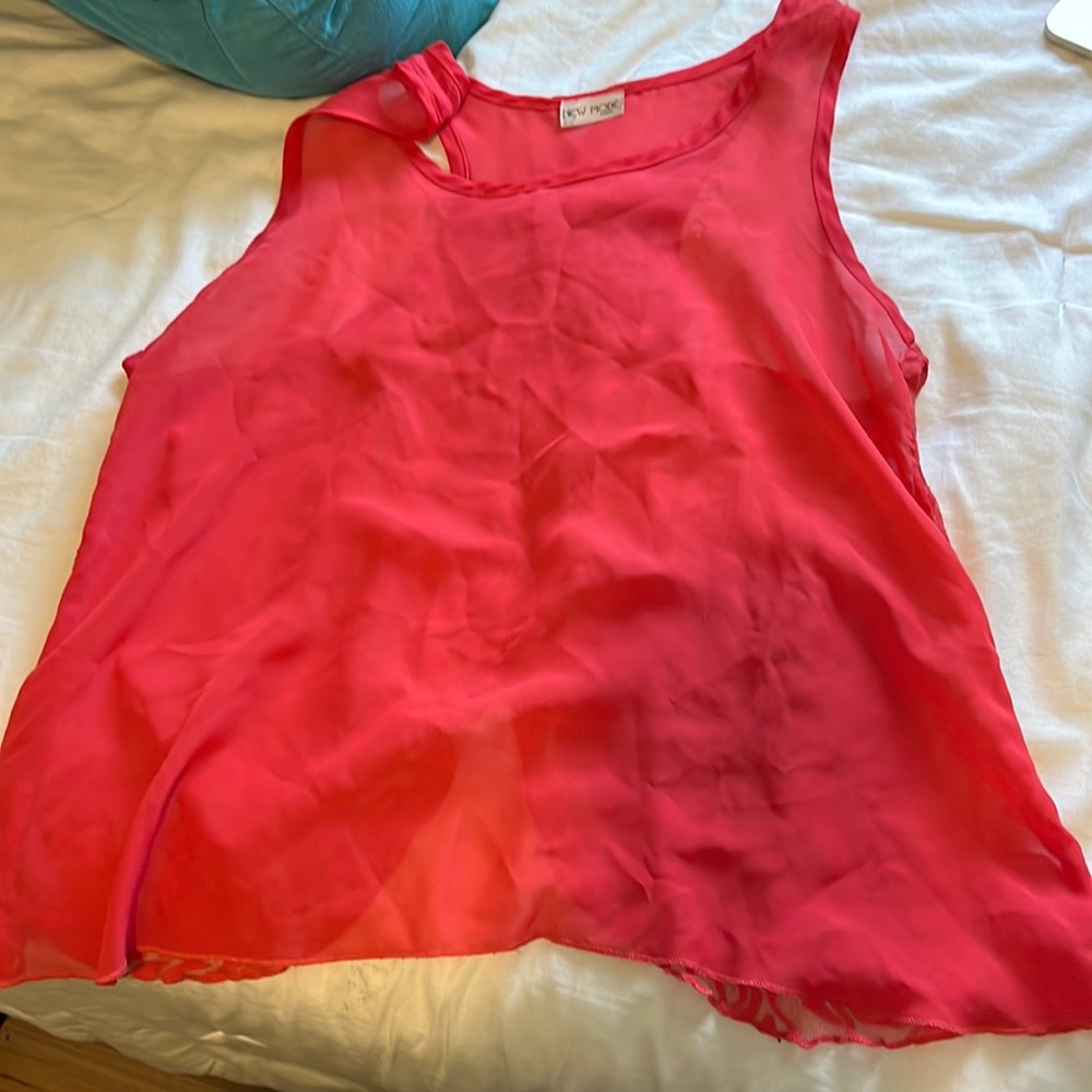 Sheer tank top